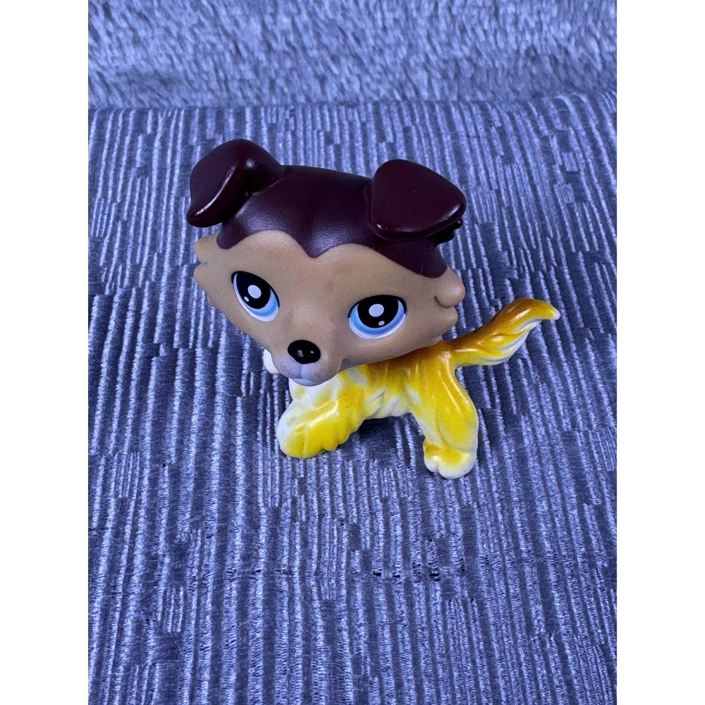 Littlest Pet Shop LPS Collie #58 with Raised Paw Original Authentic Rare Hasbro